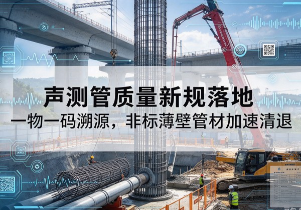 双柏声测管质量新规落地，一物一码溯源，非标薄壁管材加速清退